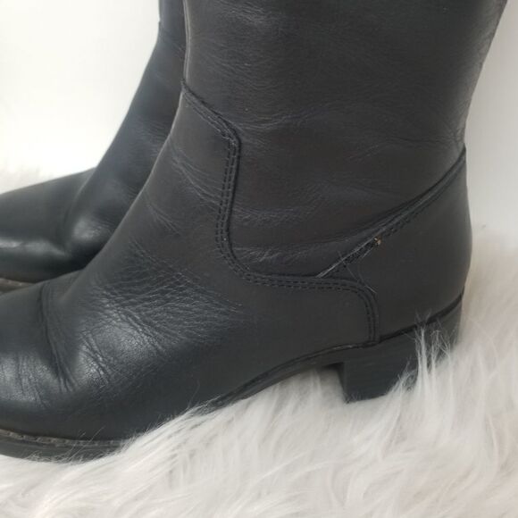 Tall Franco Sarto Leather Boots. Sz 6 - Picture 4 of 16